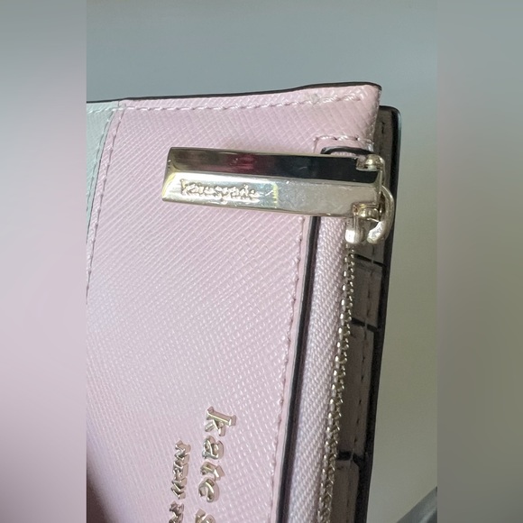 KATE SPADE Pink and Gray Snap Wallet - LIKE NEW - Picture 6 of 11